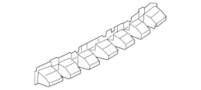 Ford Escape MK4 20-26 Rear Bumper Absorber