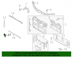 Mazda CX-50 23-25 small left radiator deflector