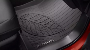 Set of floor mats for Toyota Prius 50, 16-22 mm, black rubber