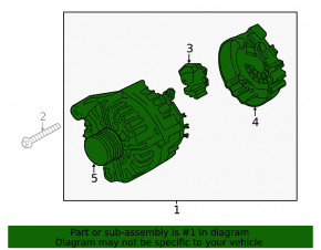 BMW X5 F15 14-18 230 Amp 3.0D Alternator