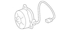 Right cooling fan motor for Toyota Avalon 13-18 2.5 hybrid