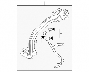 Fuel filler neck Mitsubishi Eclipse Cross 18-24