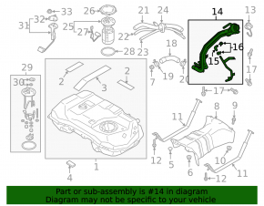 Fuel filler neck Mitsubishi Eclipse Cross 18-24