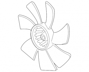 Cooling fan impeller right Honda Accord 13-17 2.4 3.5, Denso