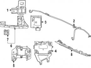 Rear bumper parking sensor internal Honda CRV 23-25