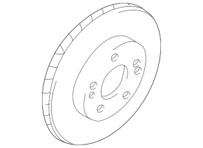 Front left brake disc Mitsubishi Galant 04-12