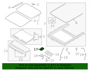 Audi A4 B9 17- Sunroof Control Unit