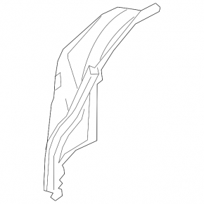Front bare bumper right side Lexus UX200 UX250h 19- for headlight washer and FPS practicals