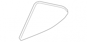 Door glass triangle with seal rear right Lexus UX200 UX250h 19-