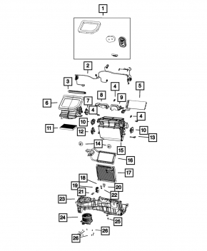 Jeep Gladiator 20-25 Heater Radiator