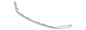Upper grille molding Honda Accord 16-17 hybrid chrome