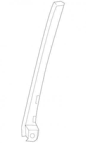 Front Left Rear Door Glass Guide Acura ILX 13-22