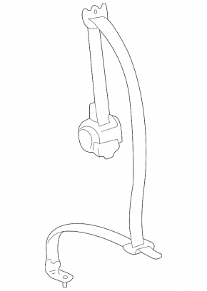 Rear right seat belt for Toyota Sienna 2010