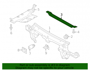 TV lower bar VW Touareg 11-17