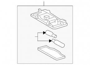 Toyota Avalon passenger light, gray, 2012-2013