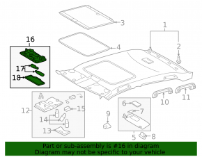 Toyota Avalon passenger light, gray, 2012-2013