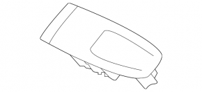 Rear left window lift control trim Subaru Forester 19- SK, black, structure