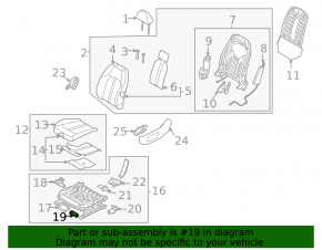 Kia K5 21-26 driver's seat longitudinal adjustment motor with memory