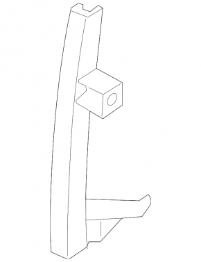 Rear left door glass guide for Audi Q5 8R 09-17