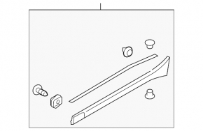 Subaru Outback 15-19 lower rear right door trim