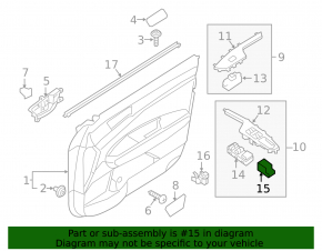 Front left mirror control Kia Optima 16-20