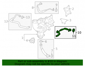 Porsche Macan 17-18 2.0T Turbo Cooling Pipe Supply