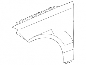 Front left wing Mercedes GLS-class X166 13-19