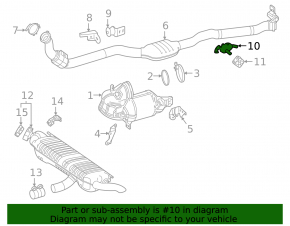 Exhaust Pipe Bracket Front Mercedes W167 GLE 350 450 20-23