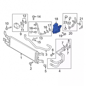 Ford Fusion mk5 13-20 hybrid automatic transmission oil pump, plug-in electric