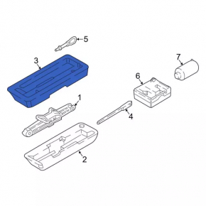 Foam plastic for Ford Ecosport 18-22 tool for compressor