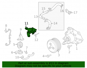 Thermostat housing assembly Jaguar F-Pace X761 17-19 2.0d