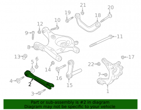 Rear left transverse control arm Ford Explorer 20-