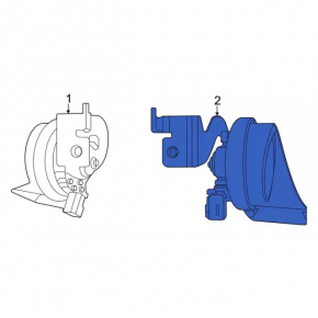 Signal low left Ford Mustang Mach-E 21-23 with bracket