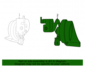 Signal low left Ford Mustang Mach-E 21-23 with bracket