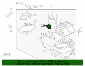 Actuator motor for the heater air conditioner for the Mitsubishi Galant 2012
