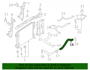 Cooling pipe lower Nissan Rogue Sport 17-22 second