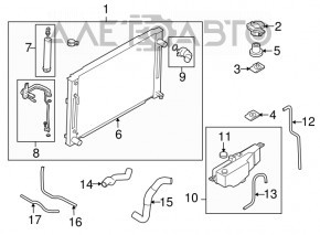 Infiniti FX35 03-08 Coolant Expansion Tank Cap