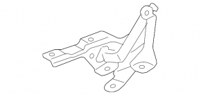 Left hood hinge Chevrolet Malibu 13-15