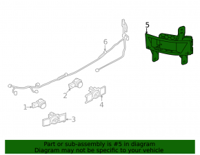 Mitsubishi Outlander 22-25 right Blind Spot Sensor (BSM) with bracket, broken bracket
