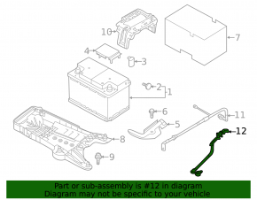 Negative battery terminal VW Atlas 24-25