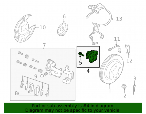 Rusty rear left hub on a 2014 Nissan Rogue AWD