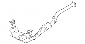 Exhaust manifold with catalytic converter Subaru Impreza 5d 17-20 GK 2 catalytic converter