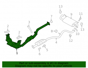 Exhaust manifold with catalytic converter Subaru Impreza 5d 17-20 GK 2 catalytic converter