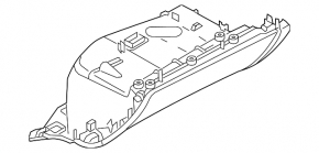 Glove box, glove compartment Audi A6 C7 12-15 prerest black