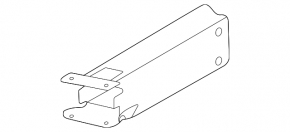 Upper reinforcement fang of the front bumper right BMW 2 F44 20-24 With m type, bumper support