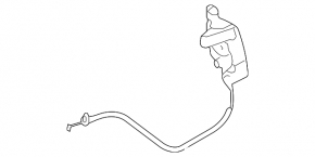 Trunk lock lower left BMW X5 E70 07-13