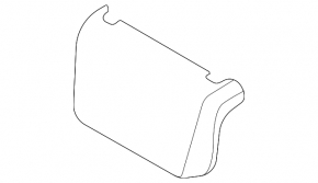 Rear seat runner cover, 3rd row, front right, BMW X7 G07 19-25, black