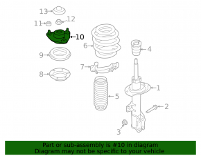 Front left shock absorber support for Kia Optima 16-20