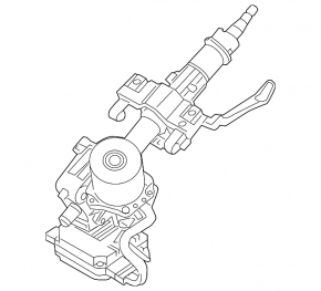 Steering column Kia Sorento 14-15 with EPS broken chips