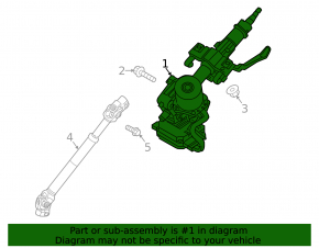 Steering column Kia Sorento 14-15 with EPS broken chips